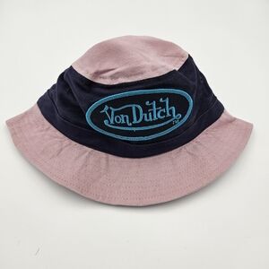 Von Dutch Toddler Youth Bucket Hat Navy Blue Lilac Outdoors Summer Beach